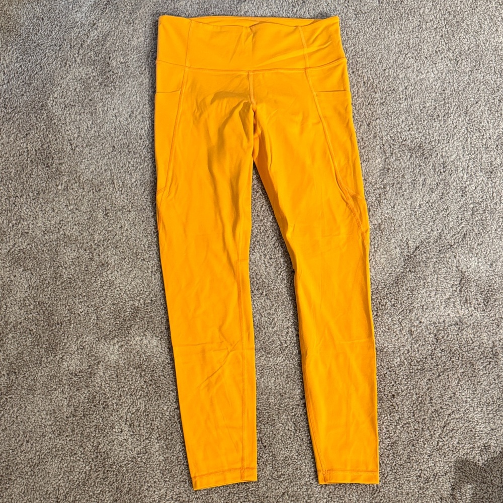Athleta Women's Leggings in Bright Orange